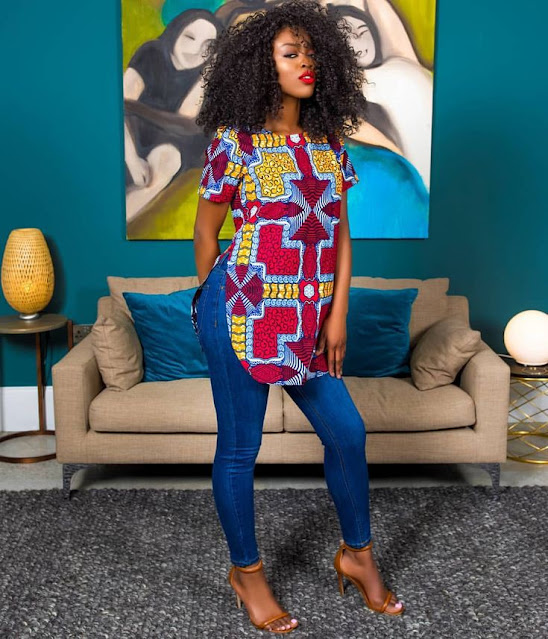 Ankara Top Styles for Jean Trousers