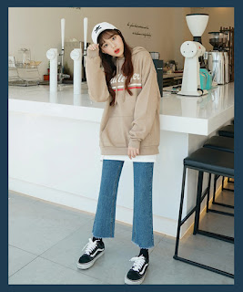 áo hoodie nữ mix quần xuông