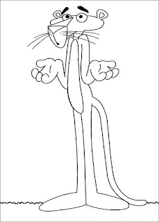 Coloring page of The Pink Panther