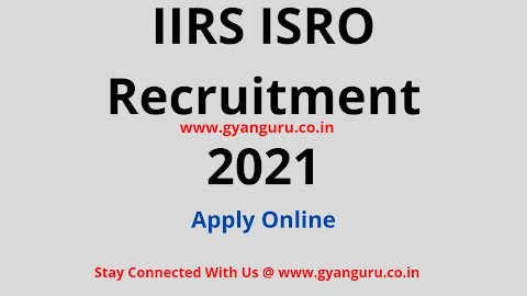 IIRS ISRO Recruitment 2021 | Apply Online for Various JRF Posts @recruitment.iirs.gov.in