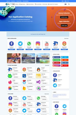 Appiki Blogger Template Untuk Apps Store