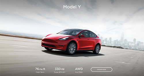 Put a reservation deposit on new Tesla Model Y (Source: Tesla)