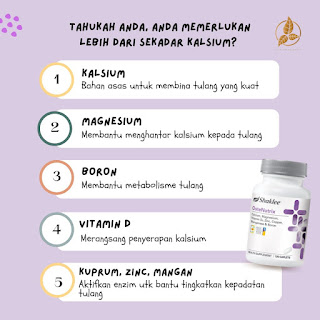 Kebaikan dan Manfaat Kalsium Ostematrix Shaklee Kepada Wanita