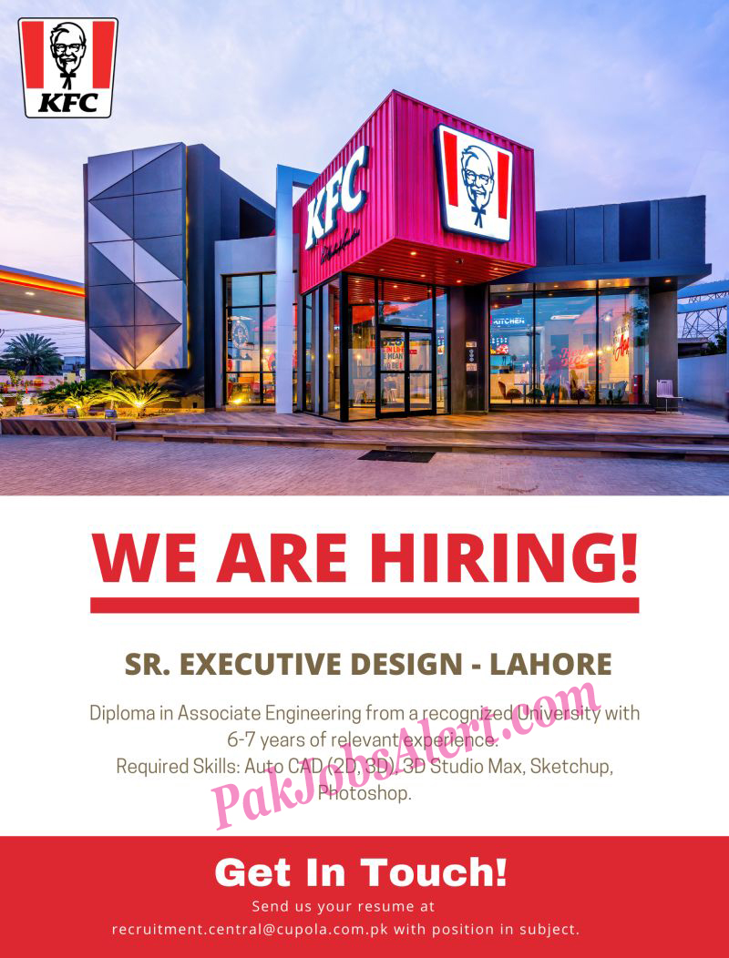 kfc pakistan jobs 2022 Advertisement Latest