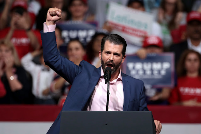 donald trump jr image during speech