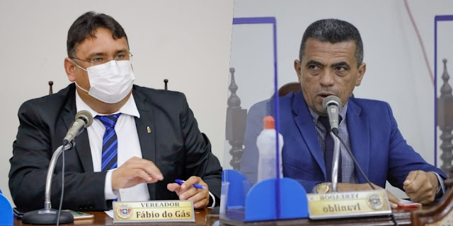 Vereadores Fábio do Gás e Ivanildo Rosendo - Fotos: Josimar Segundo/ Câmara de Juazeiro do Norte