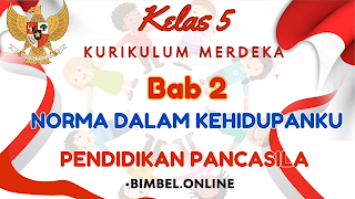 Rangkuman Materi Kurikulum Merdeka Pendidikan Pancasila Kelas 5 Bab 2 Norma Dalam Kehidupanku