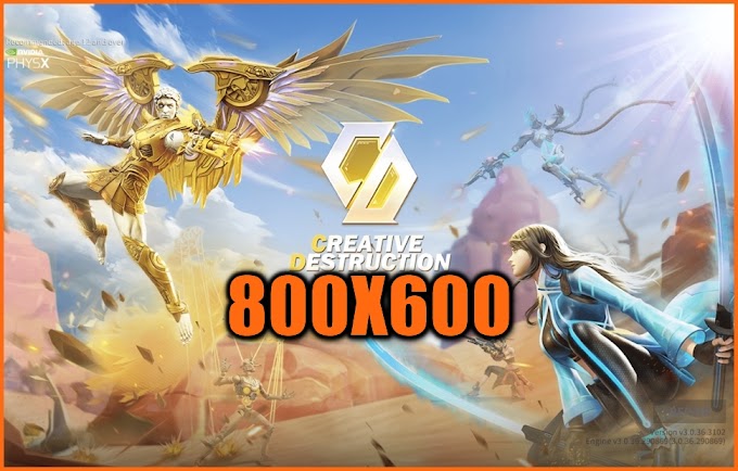 How to Run Creative Destruction in 800x600 Resolution 