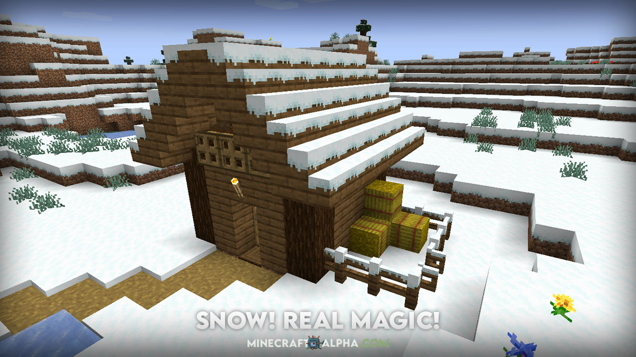 Snow! Real Magic! Mod 1.18.1, 1.17.1 (Realistic Snow, Winter, Physics)