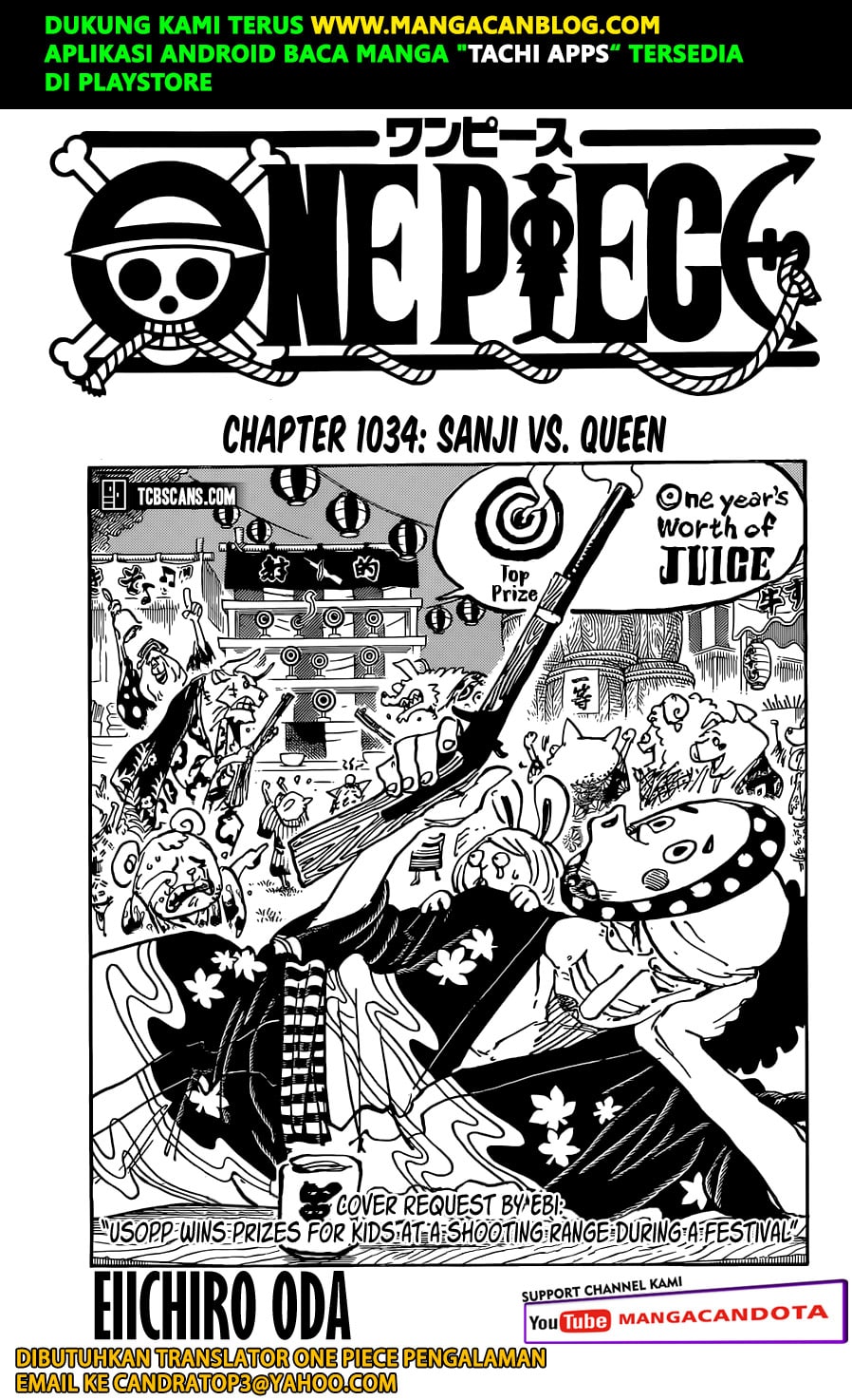 Manga One Piece Chapter 1034 Bahasa Indonesia