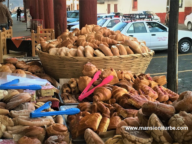 Artisan Bread in Los Portales in Santa Clara del Cobre, Michoacan