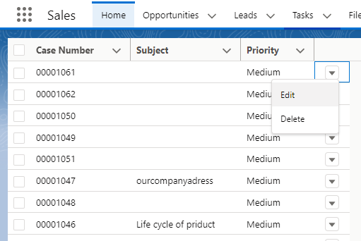 How to add menu button in lightning datatable salesforce