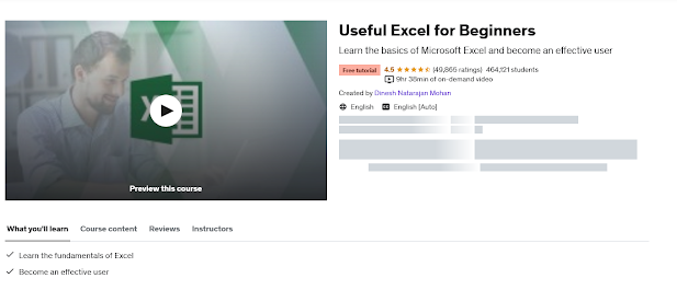 Top 5 Free Excel Tutorials and Courses for Beginners
