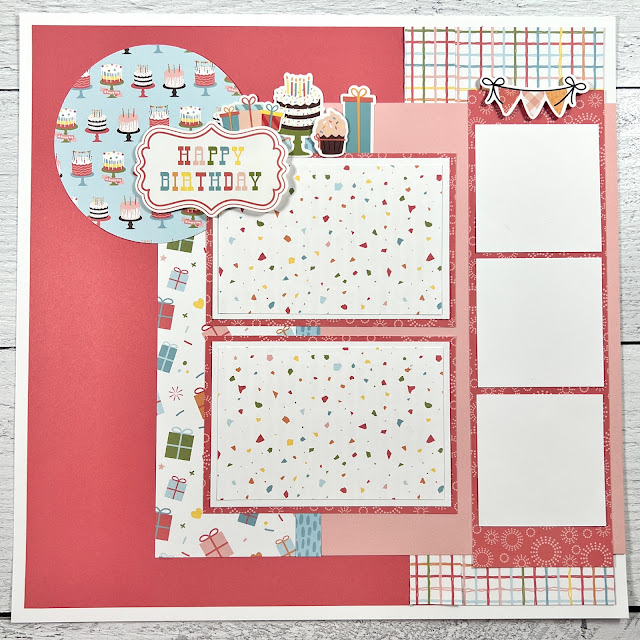 12x12 Birthday (Pink) Scrapbook Layout Instructions ONLY – Artsy Albums