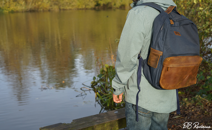 The Sawyer Blue and Tan Tarpa Backpack from Trendhim