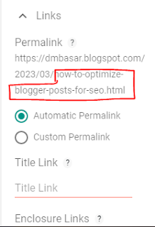 dmbasar blog seo permalinks,