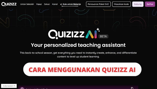 Guru Dapat Membuat Quiz Dengan Fitur Quizizz AI Dengan Mudah