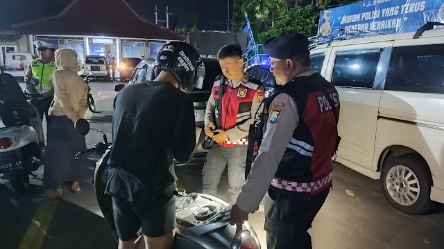 Respon Keluhan Warga di Jum'at Curhat, Polres Kediri Kota Amankan Puluhan Motor Diduga Balap Liar