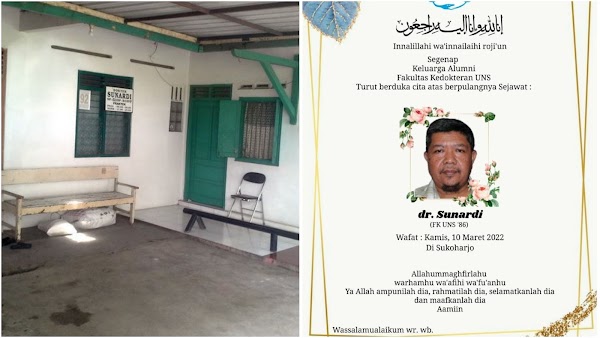 Kesaksian Tetangga dr Sunardi tak Bisa Sujud, Jalan Pakai Tongkat