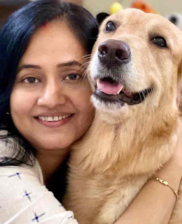 Rajrupa Sen With Dog