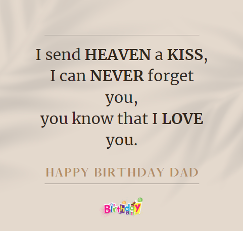 Happy Birthday to Dad In Heaven 