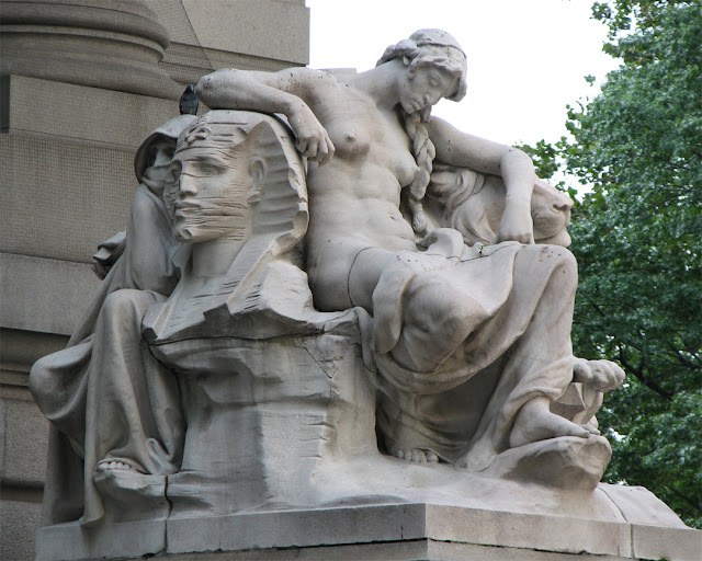 Africa, The Four Continents by Daniel Chester French, Custom House, Bowling Green, New York