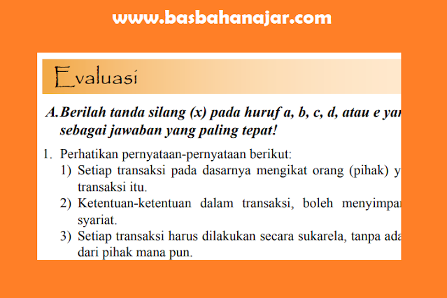 Kunci Jawaban PAI Kelas 11 Halaman 160 - 161 Evaluasi Bab 9