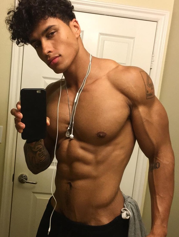 sexy-shirtless-fit-young-black-male-selfie