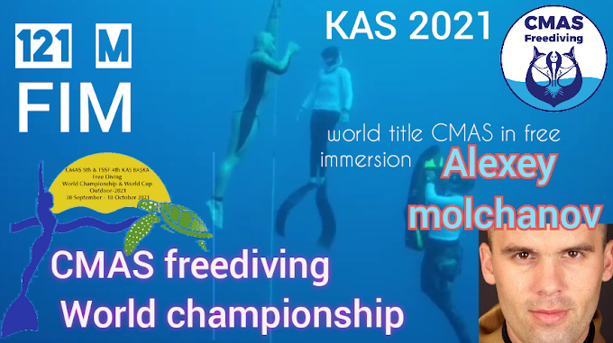 Alexey Molchanov wins the world title CMAS in free immersion