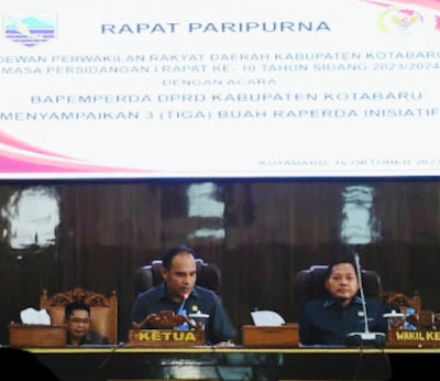 DPRD Kotabaru Ajukan 3 Raperda Inisiatif