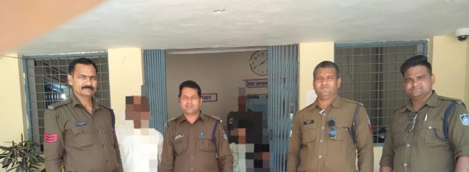 पुलिस ने रोड पेट्रोलिंग के दौरान आदतन अपराधी जिला बदर अभियुक्त को गिरफ्तार कर भेजा जेल।