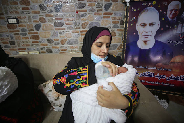 Seorang wanita Palestina yang tinggal di Gaza telah melahirkan bayi kembar Berkat Sperma Suami Diselundupkan dari Penjara Israel, Wanita Palestina Lahirkan Bayi Kembar