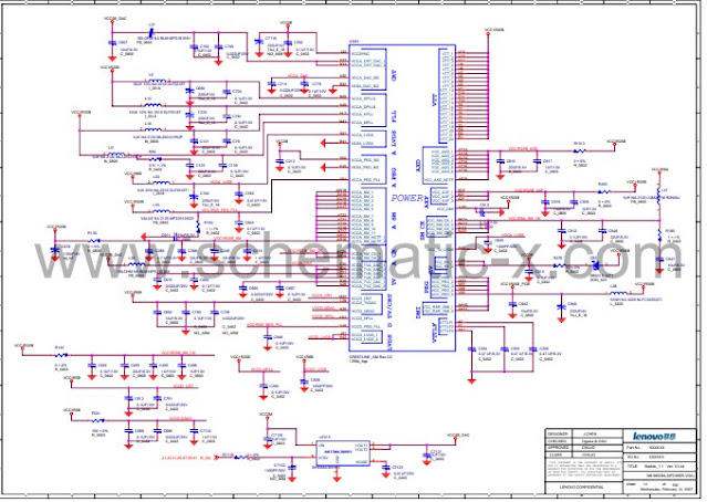 Lenovo ThinkPad R61i LENOVO WAIKIKI 1.1 REV_3.04 Schematic Circuit Diagram