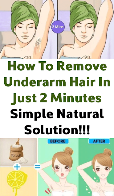 How To Remove Underarm Hair In Just 2 Minutes (Simple Natural Solution)