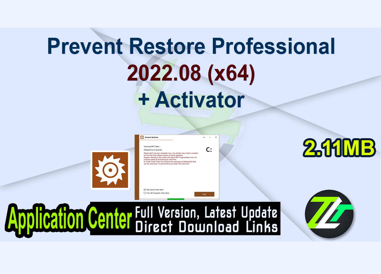 Prevent Restore Professional 2022.08 (x64) + Activator