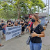 Professores de São João da Barra fazem manifestação em frente à prefeitura