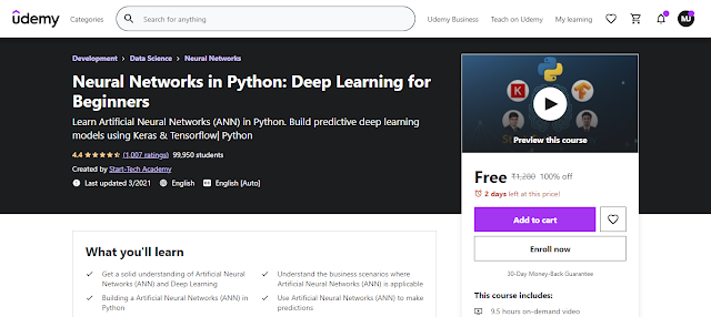 Neural Networks in Python: Deep Learning for Beginners