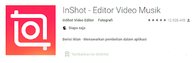 aplikasi editing video Inshot Editor untuk hp