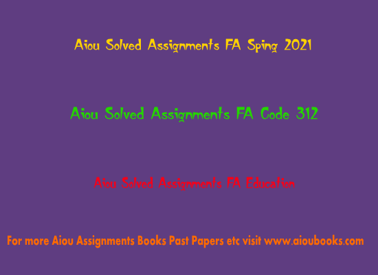 solved assignments fa