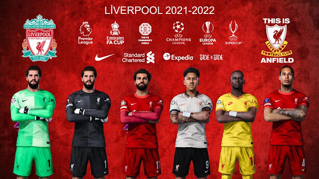 Liverpool 2021-2022 Kitpack For eFootball PES 2021