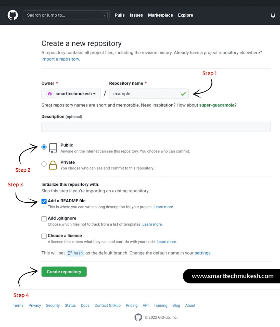 How to Create Repository on GitHub