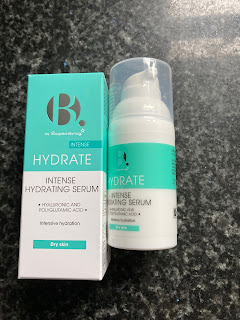 Packaging and bottle of B. by Superdrug Hydrate Intense Hydrating Serum