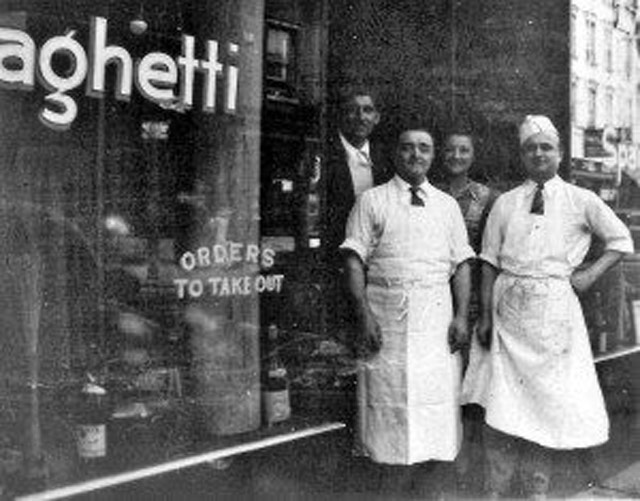 Owners of John's Pizza in the 1920s - 1930s.