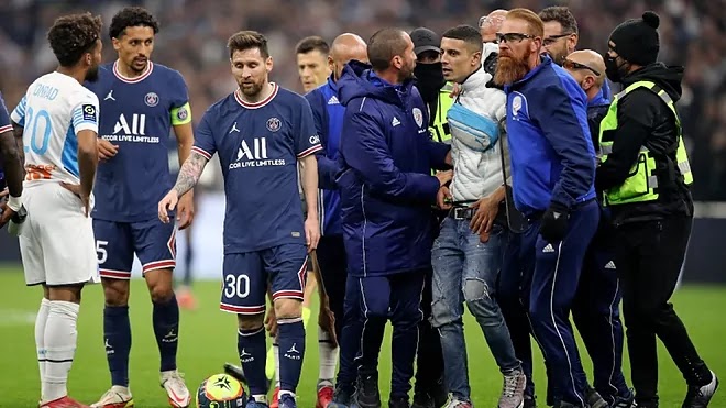 Ada Kejadian Lain dibalik Skor Kacamata Marseille vs PSG: Penggemar Penyerbu Messi dan 21 Orang Ditangkap