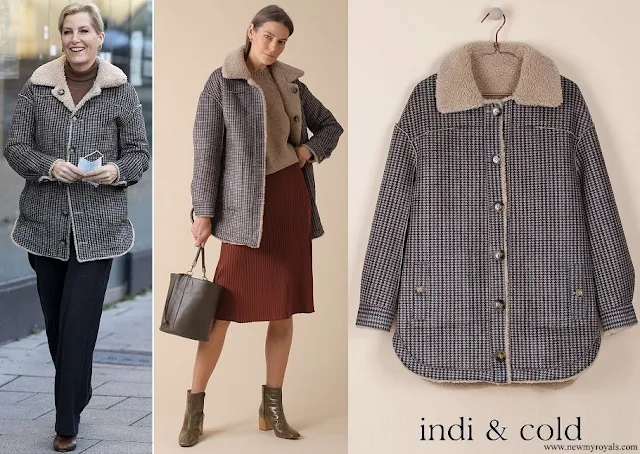 The Countess of Wessex wore INDI & COLD Reversible Double Faced Jacket