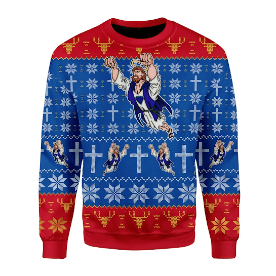 Super Jesus Ugly Sweater