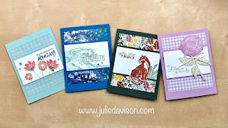 3 Stampin’ Up! Cards with 1 Easy Card Layout + VIDEO + Free PDF Download ~ www.juliedavison.com #stampinup