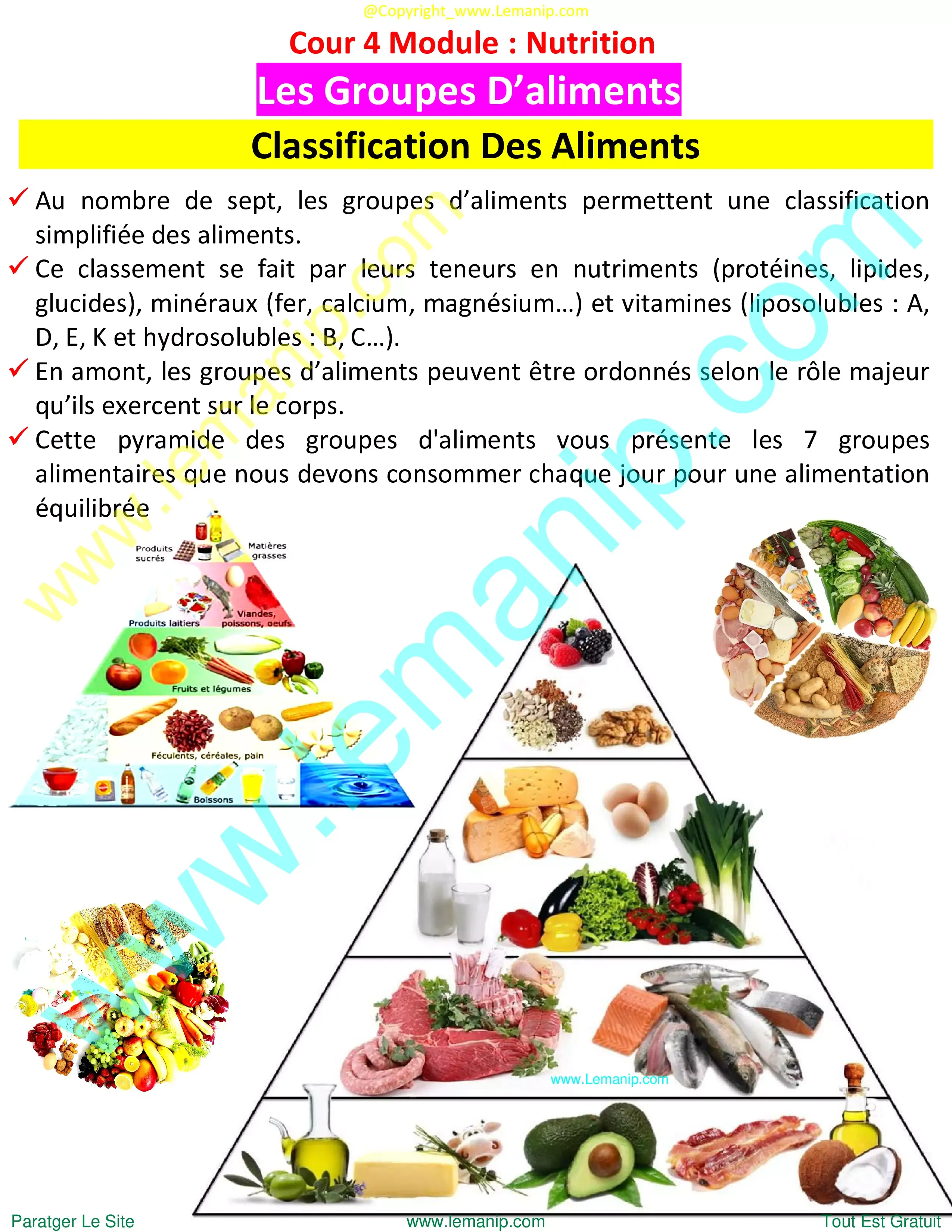 Classification Des Aliments