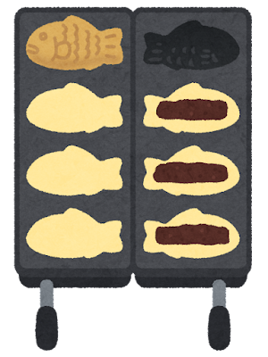 たい焼き器のイラスト（養殖）