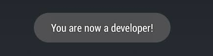 Developer Options Notification